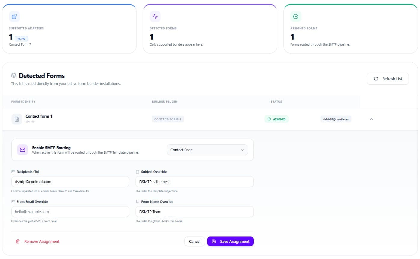 Form Assignment UI